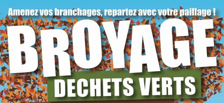 Broyage des déchets verts les 14 et 15 mai 2024